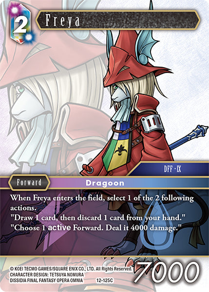(125) Final Fantasy TCG Opus XII: Crystal Awakening Single: Freya (12-125) Holo Common