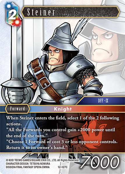 (127) Final Fantasy TCG Opus XII: Crystal Awakening Single: Steiner (12-127) Holo Common
