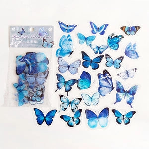 Original Deco Stickers: Butterfly: Blue