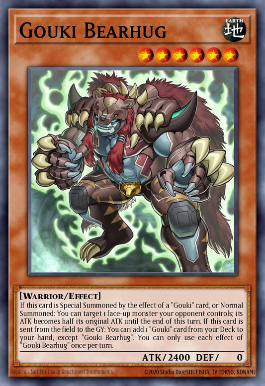 (007) YuGiOh TCG MP19: 2019 Gold Sarcophagus Tin Mega Pack Single: Gouki Bearhug  Common