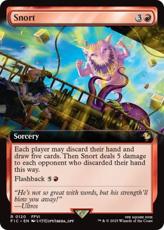 (120) Magic The Gathering Commander: Magic: The Gathering - FINAL FANTASY: Extras Single: Snort  Rare