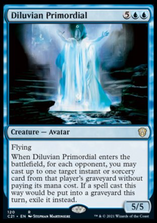 (120) Magic The Gathering Commander: Strixhaven Single: Diluvian Primordial  Rare