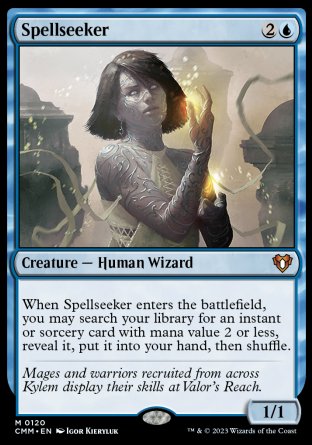 (120) Magic The Gathering Commander Masters Single: Spellseeker  Mythic