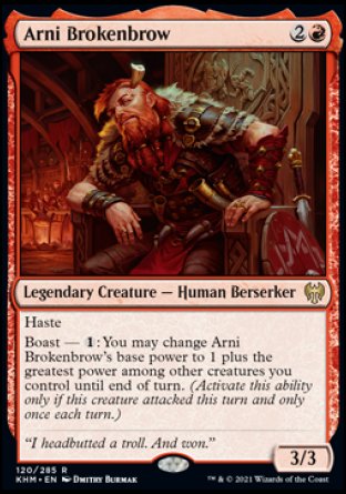 (120) Magic The Gathering Kaldheim: Promos Single: Arni Brokenbrow (V.1)  Rare