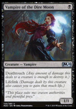 (120/280) Magic The Gathering Core 2020 Single: Vampire of the Dire Moon  Uncommon