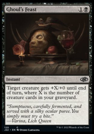 (120) Magic The Gathering Jumpstart 2022 Single: Ghoul's Feast  Common