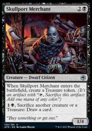 (120) Magic The Gathering Adventures in the Forgotten Realms Single: Skullport Merchant  Uncommon