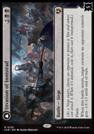 (120) Magic The Gathering Innistrad Remastered Single: Invasion of Innistrad // Deluge of the Dead  Rare
