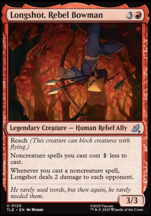 (120) Magic The Gathering Magic: The Gathering | Avatar: The Last Airbender: Eternal Single: Longshot, Rebel Bowman Holo Uncommon