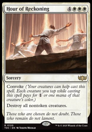 (120) Magic The Gathering Commander: Tarkir: Dragonstorm Single: Hour of Reckoning  Rare