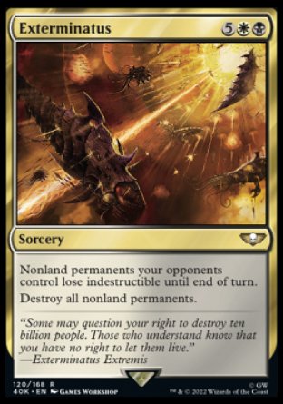 (120) Magic The Gathering Universes Beyond: Warhammer 40000 Single: Exterminatus  Rare
