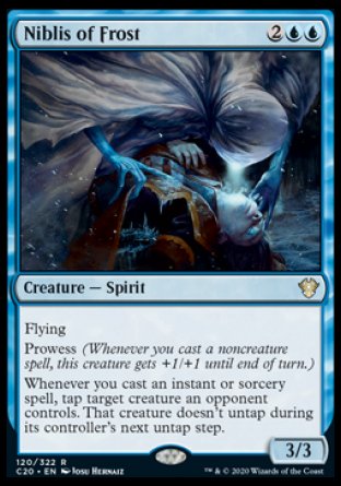 (120/322) Magic The Gathering Commander: Ikoria Single: Niblis of Frost  Rare