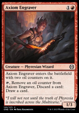 (120) Magic The Gathering Phyrexia: All Will Be One Single: Axiom Engraver  Common