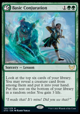 (120) Magic The Gathering Strixhaven: School of Mages Single: Basic Conjuration  Rare