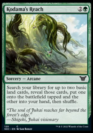 (120) Magic The Gathering Commander: Kamigawa: Neon Dynasty Single: Kodama's Reach  Common