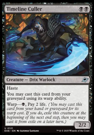 (121) Magic The Gathering Edge of Eternities Single: Timeline Culler Holo Uncommon