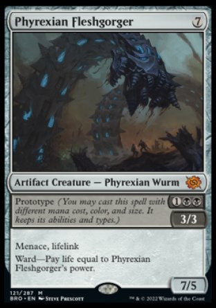 (121) Magic The Gathering The Brothers' War Single: Phyrexian Fleshgorger  Mythic