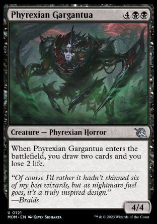 (121) Magic The Gathering March of the Machine Single: Phyrexian Gargantua Holo Uncommon