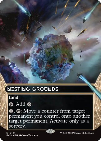 (121) Magic The Gathering Stellar Sights Single: Nesting Grounds (V.3)  Rare