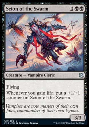 (121/280) Magic The Gathering Zendikar Rising Single: Scion of the Swarm Holo Uncommon
