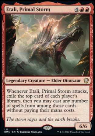 (121) Magic The Gathering Commander: Dominaria United Single: Etali, Primal Storm  Rare