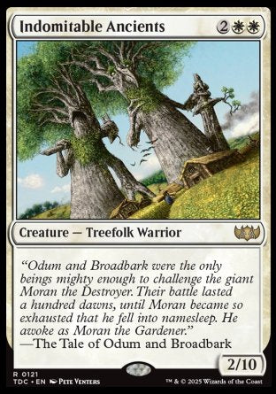(121) Magic The Gathering Commander: Tarkir: Dragonstorm Single: Indomitable Ancients  Rare