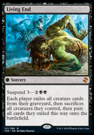 (121/289) Magic The Gathering Time Spiral Remastered Single: Living End  Mythic