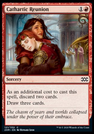 (121/332) Magic The Gathering Double Masters Single: Cathartic Reunion Holo Common