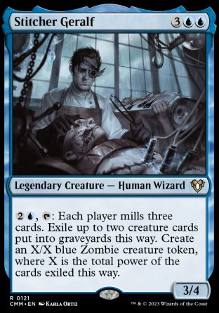 (121) Magic The Gathering Commander Masters Single: Stitcher Geralf Holo Rare