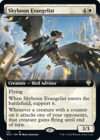 (121) Magic The Gathering Commander: Streets of New Capenna: Extras Single: Skyboon Evangelist  Rare