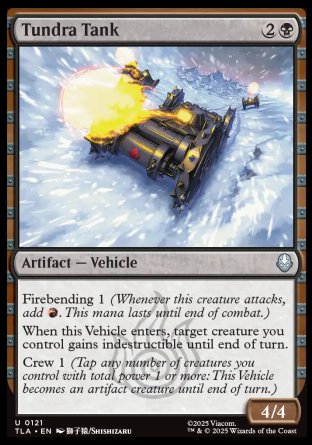 (121) Magic The Gathering Magic: The Gathering | Avatar: The Last Airbender Single: Tundra Tank Holo Uncommon