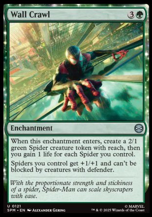 (121) Magic The Gathering Magic: The Gathering | Marvel's Spider-Man Single: Wall Crawl  Uncommon