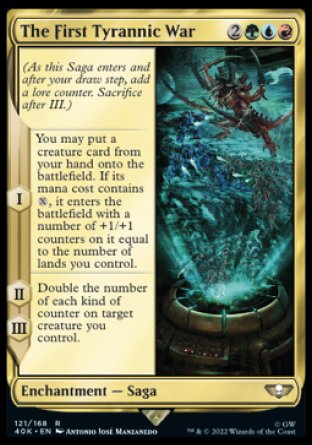 (121) Magic The Gathering Universes Beyond: Warhammer 40000 Single: The First Tyrannic War Holo Rare