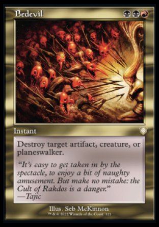 (121) Magic The Gathering Commander: The Brothers' War Single: Bedevil  Rare