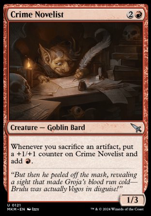 (121) Magic The Gathering Murders at Karlov Manor Single: Crime Novelist  Uncommon