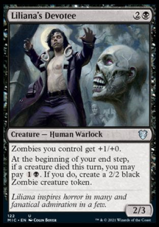 (121) Magic The Gathering Commander: Innistrad: Midnight Hunt Single: Liliana, Death's Majesty  Mythic
