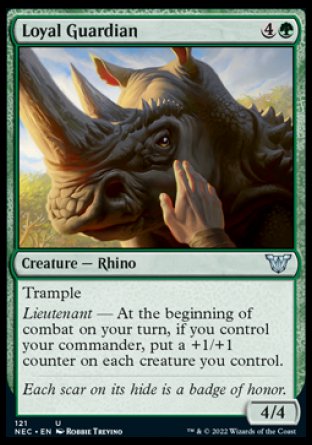 (121) Magic The Gathering Commander: Kamigawa: Neon Dynasty Single: Loyal Guardian  Uncommon
