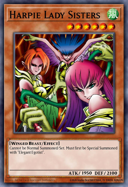 (009) YuGiOh TCG MRD: Metal Raiders Single: Harpie Lady Sisters (V.1 - Super Rare)  Super Rare