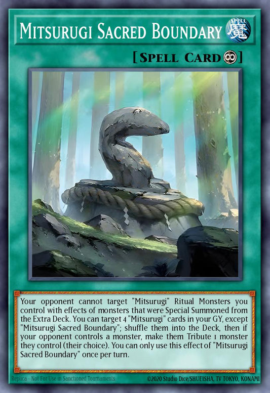 (095) YuGiOh TCG ALIN: Alliance Insight Single: Mitsurugi Sacred Boundary  Common