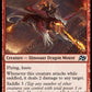 (122) Magic The Gathering Aetherdrift Single: Dracosaur Auxiliary Holo Uncommon