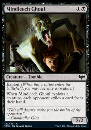 (122) Magic The Gathering Innistrad: Crimson Vow Single: Mindleech Ghoul Holo Common