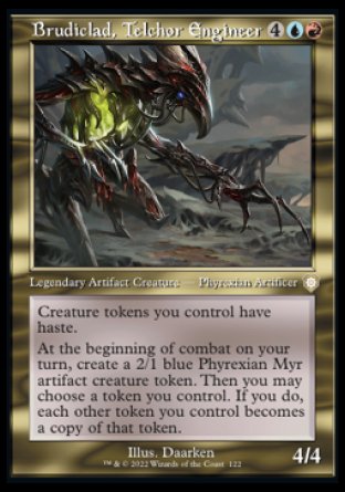 (122) Magic The Gathering Commander: The Brothers' War Single: Brudiclad, Telchor Engineer  Rare
