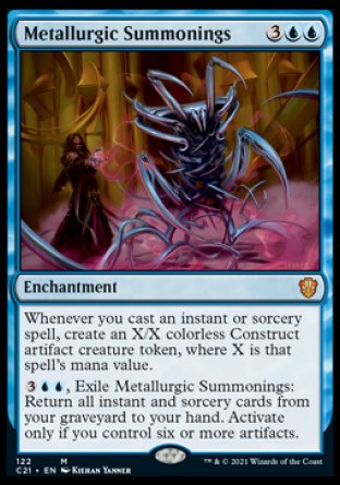 (122) Magic The Gathering Commander: Strixhaven Single: Metallurgic Summonings  Mythic