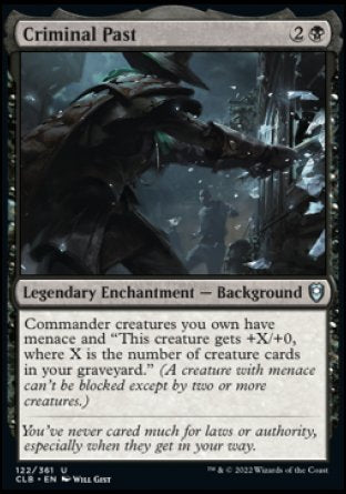 (122) Magic The Gathering Commander Legends: Battle for Baldur's Gate Single: Criminal Past Holo Uncommon