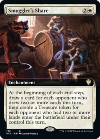 (122) Magic The Gathering Commander: Streets of New Capenna: Extras Single: Smuggler's Share  Rare