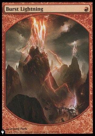 (08-10) Magic The Gathering The List Single: Burst Lightning  Rare