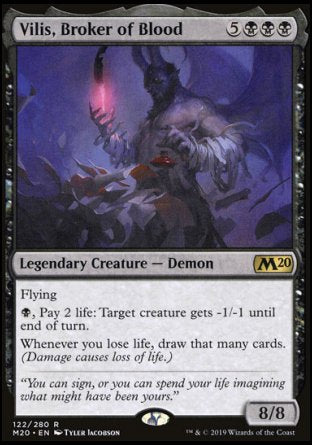 (122/280) Magic The Gathering Core 2020 Single: Vilis, Broker of Blood  Rare