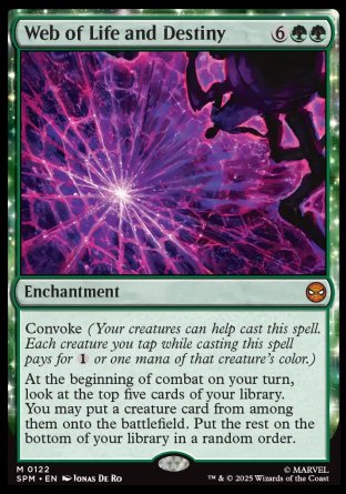 (122) Magic The Gathering Magic: The Gathering | Marvel's Spider-Man: Promos Single: Web of Life and Destiny  Mythic