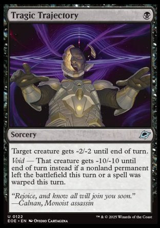 (122) Magic The Gathering Edge of Eternities Single: Tragic Trajectory  Uncommon
