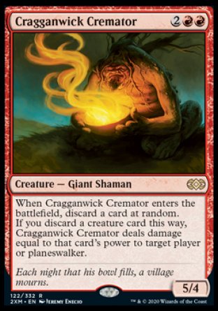 (122/332) Magic The Gathering Double Masters Single: Cragganwick Cremator  Rare